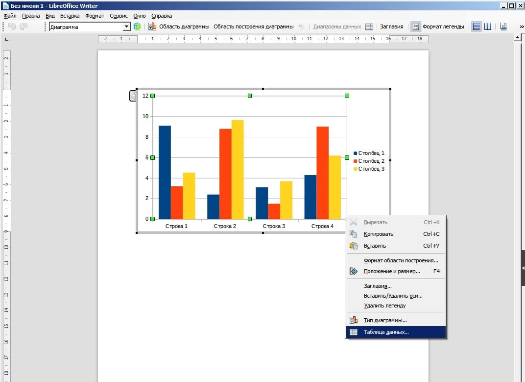 Глава 5. LibreOffice Writer 6. Вставка объектов